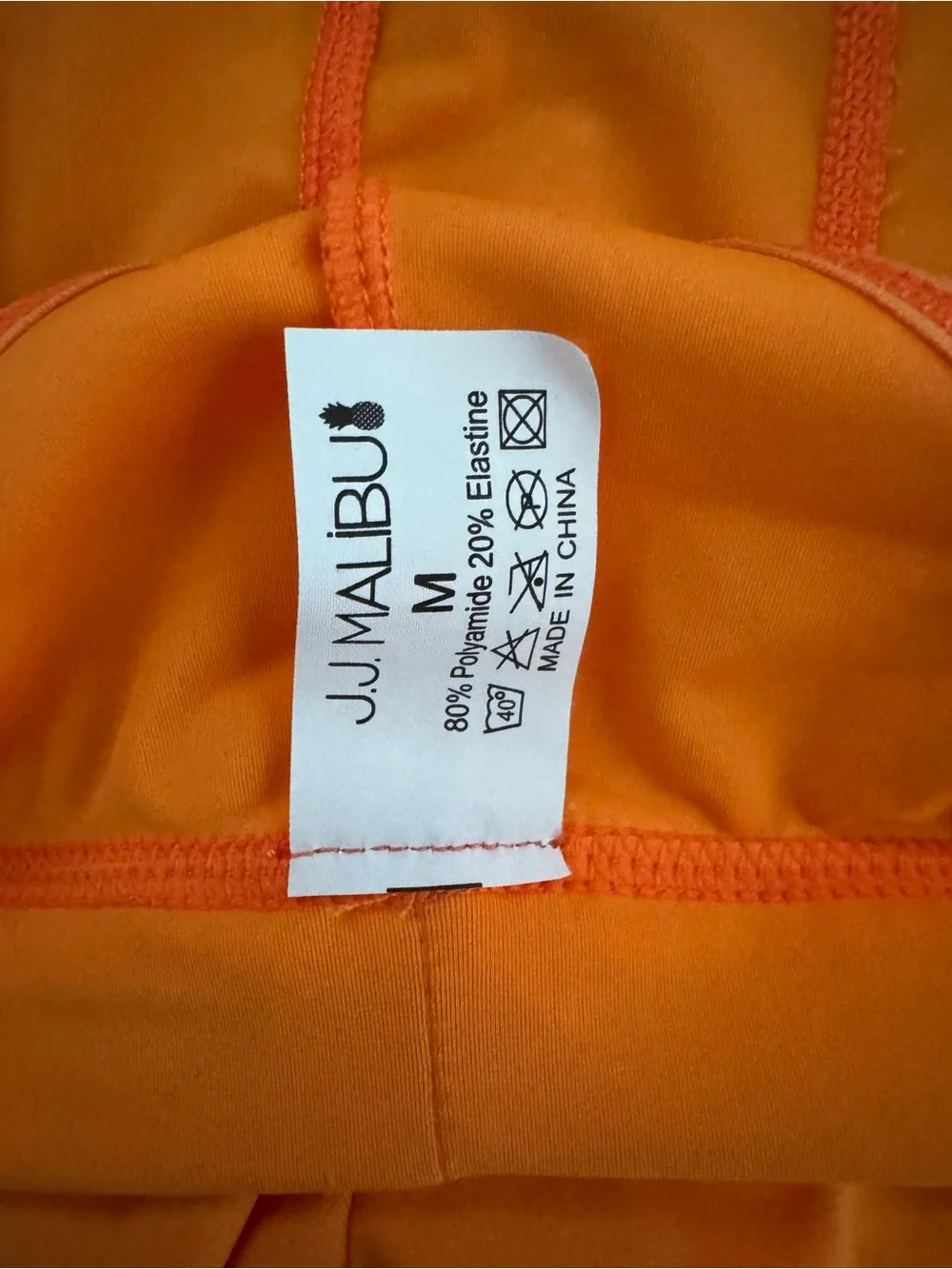 JJ Malibu Open Back Boxer Briefs NWOT Size M White & Orange Bundle